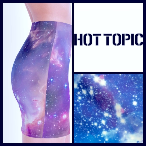 Hot Topic Galaxy Bodycon Mini Skirt - Picture 2 of 6